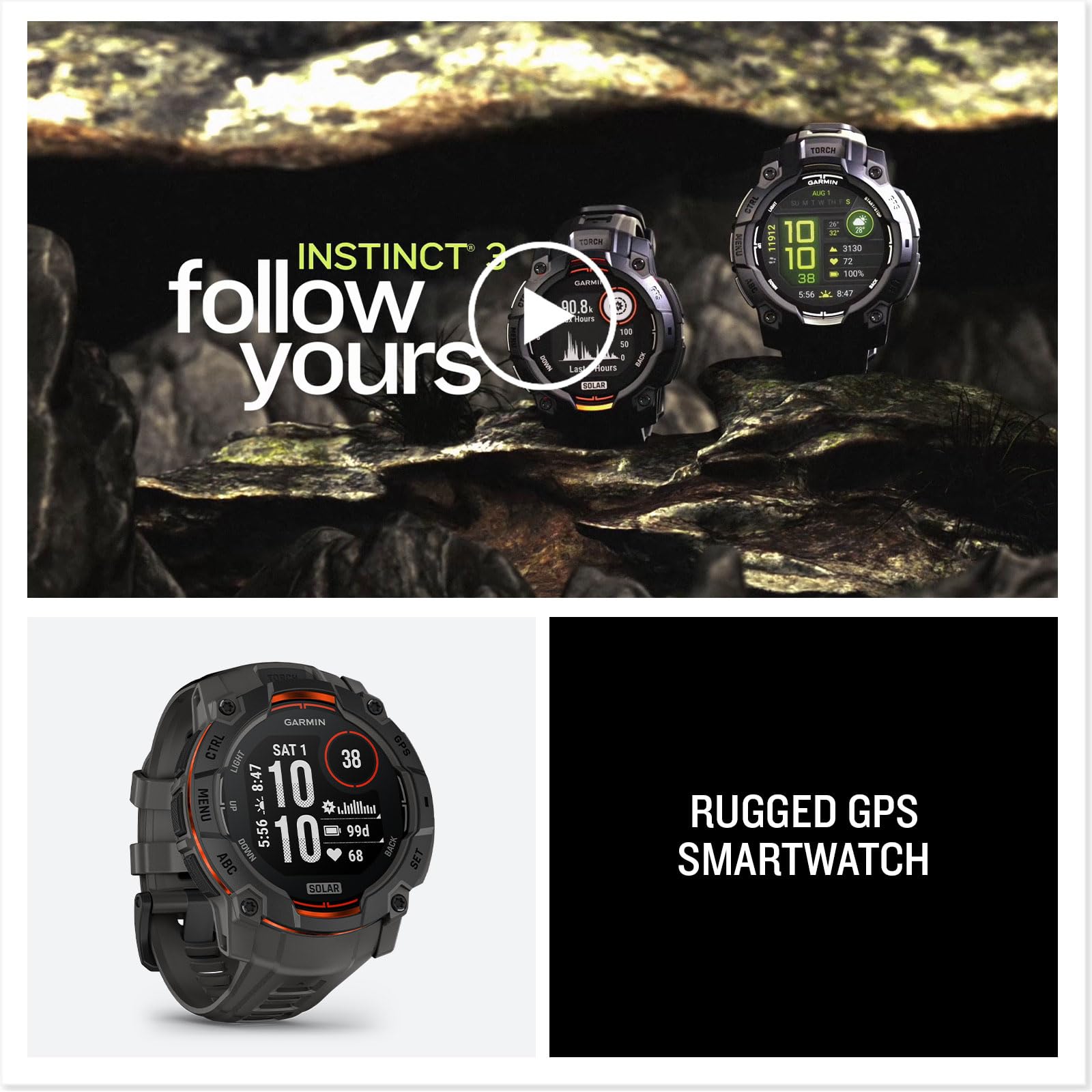 Instinct 3 Solar Smartwatch Instinct 3 Solar Smartwatch